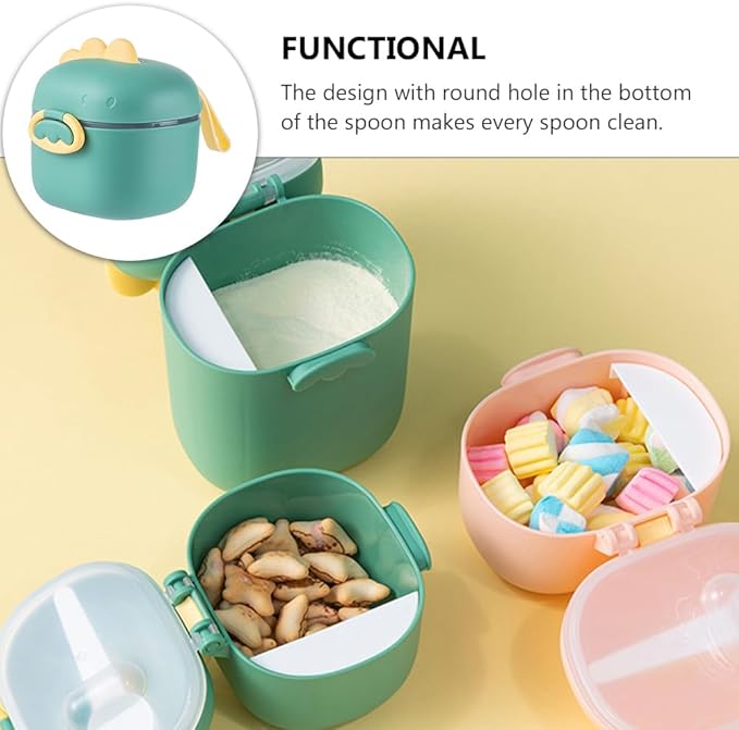 Cute Dinosaur Baby Milk Powder Canister